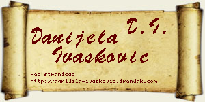 Danijela Ivašković vizit kartica